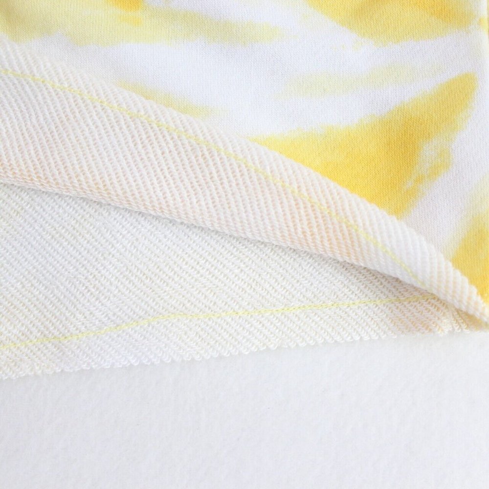 Secret Treasures Sleep Short Women's Knit Sweat Shorts Yellow Tie Dye Stretch - Picture 3 of 5